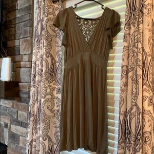 Olive green super comfy dress